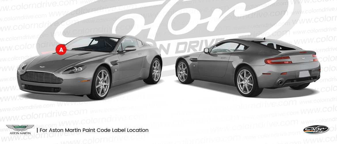 Emplacement du code de peinture Aston Martin