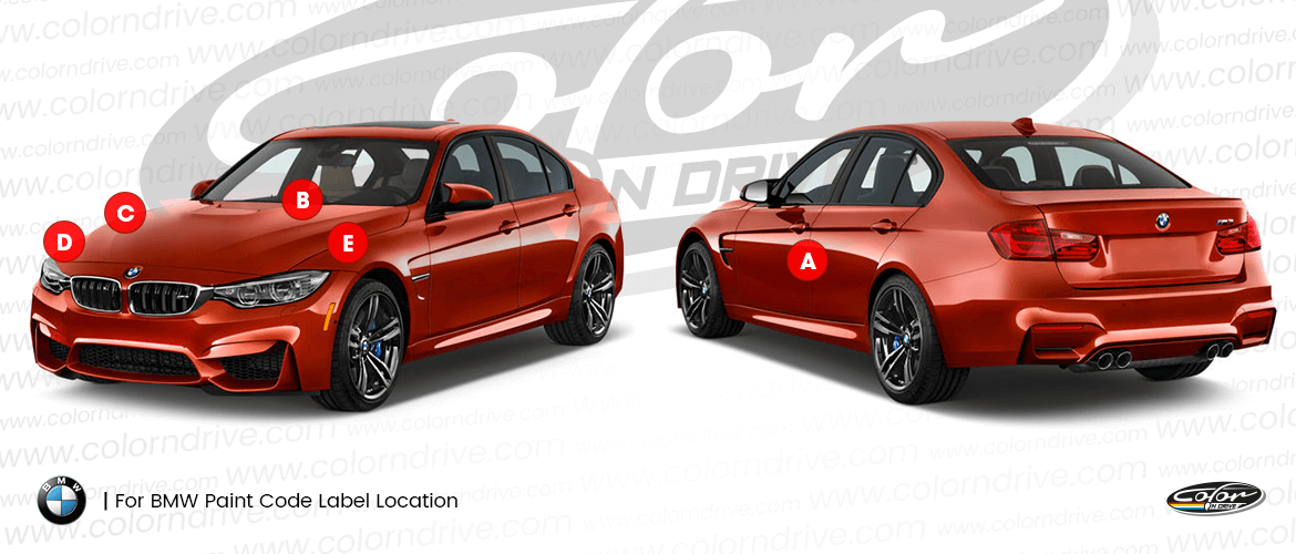Posizione del Codice Colore BMW